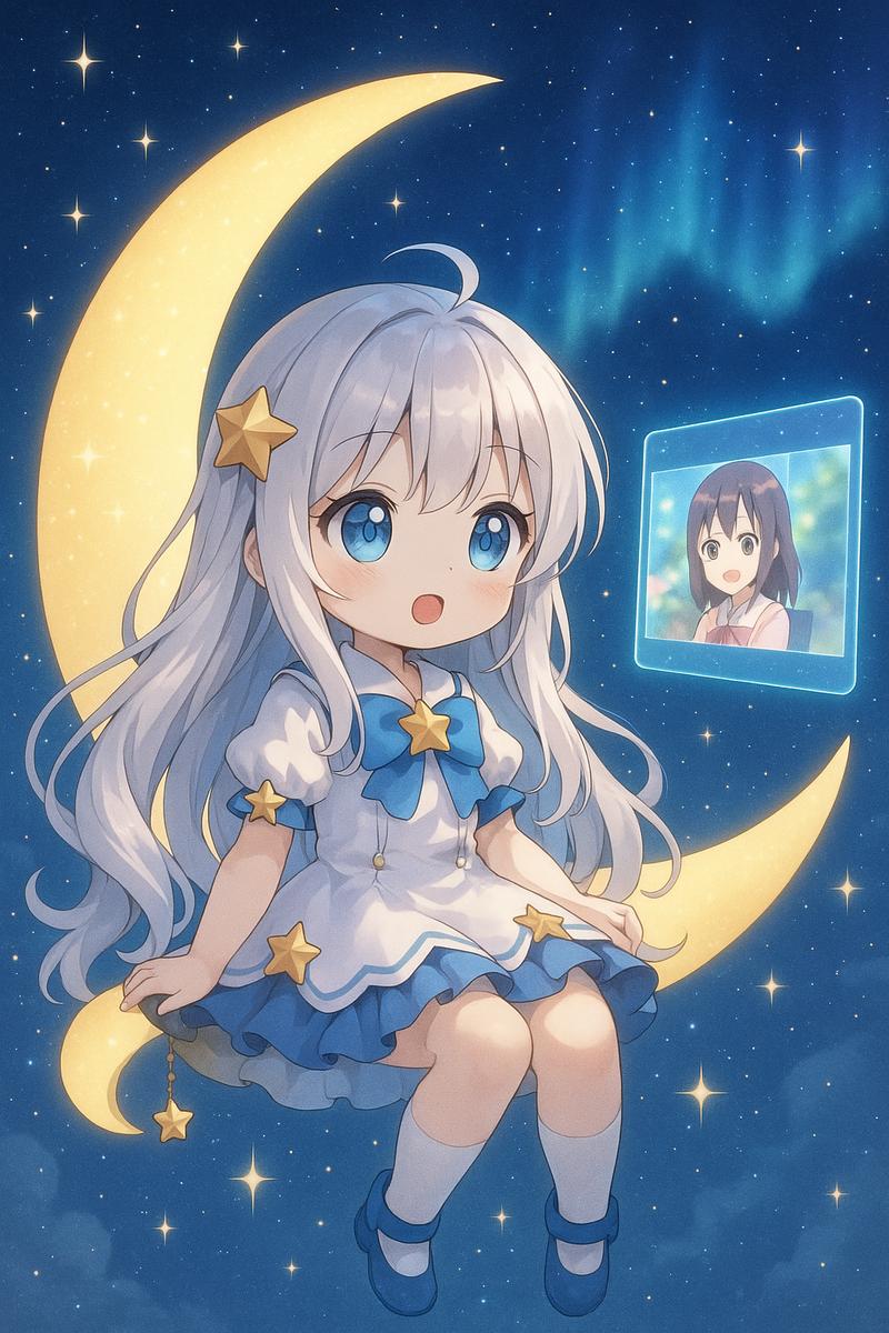 麻豆视频动漫美图-月光星辰少女写真