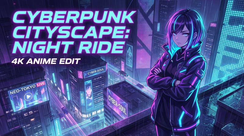 麻豆视频科幻动漫-赛博霓虹夜行录-动漫剪辑